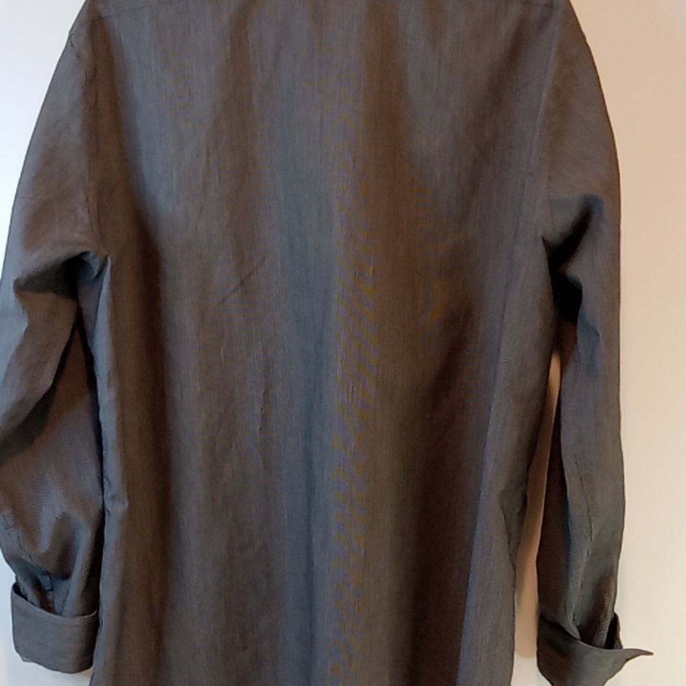 Calvin Klein Slim Fit Men's Size 17.5 34/35 Button Down Long Sleeve Shirt EUC! - Picture 11 of 16